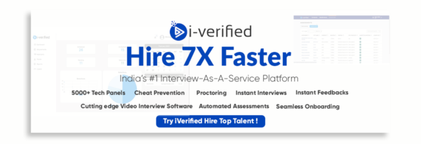 Hire 7X Faster with iVerified Interview As a Service Platform