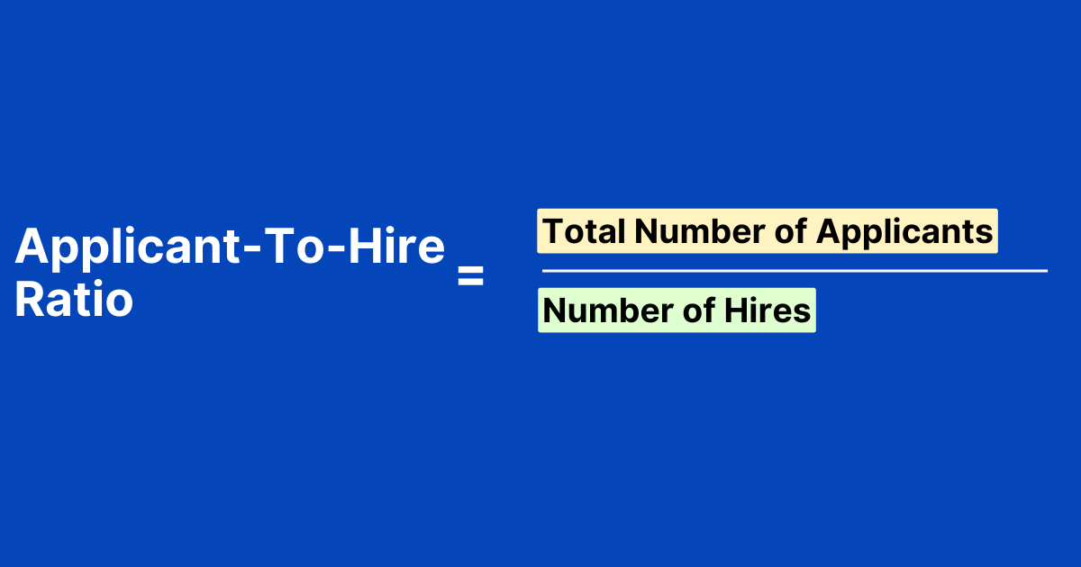 calculate applicant-to-hire ratio