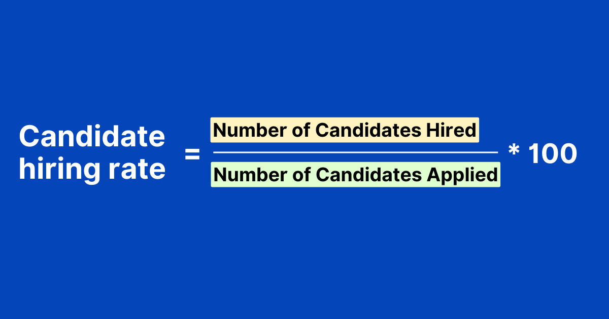 calculate the candidate hiring rate